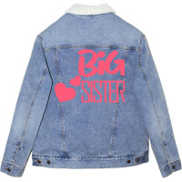 Big Sister Retro Tumblr Unisex Sherpa-lined Denim Jacket | Artistshot