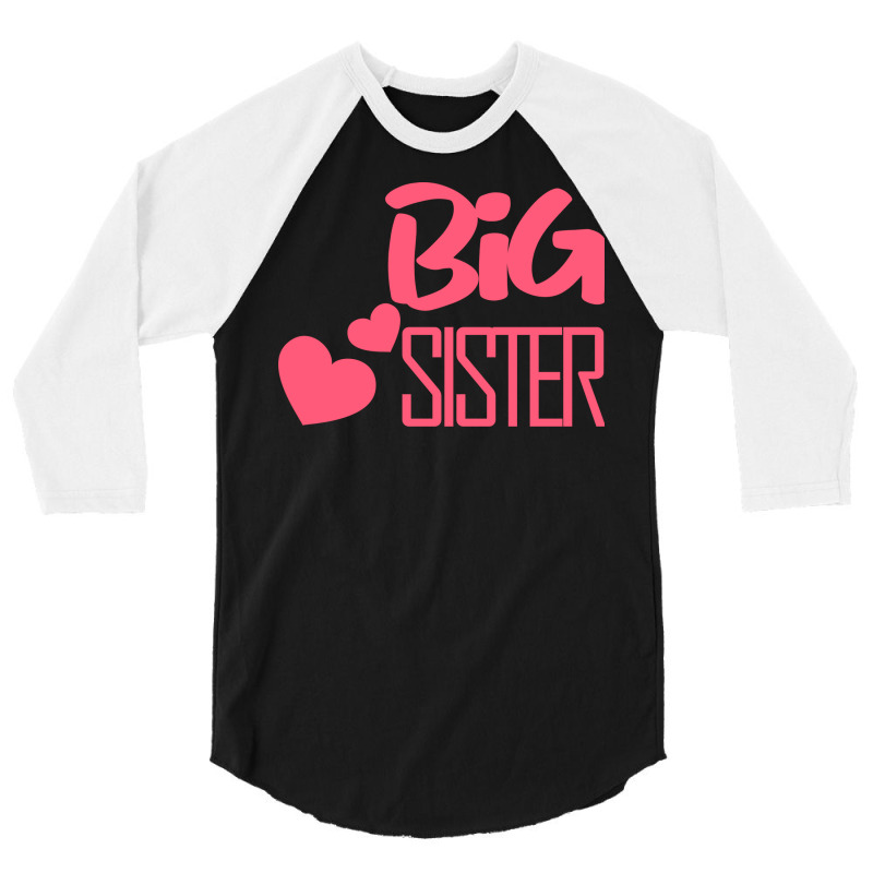 Big Sister Retro Tumblr 3/4 Sleeve Shirt by holatellids | Artistshot