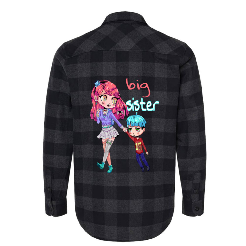 Funny Big Sister Gift Flannel Shirt by kuranaszondyv | Artistshot