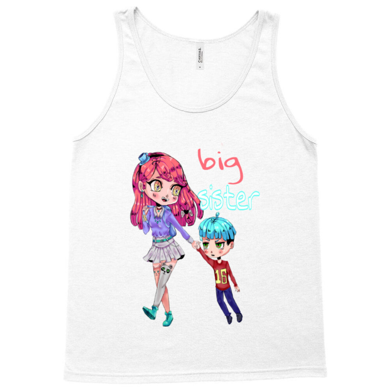 Funny Big Sister Gift Tank Top by kuranaszondyv | Artistshot