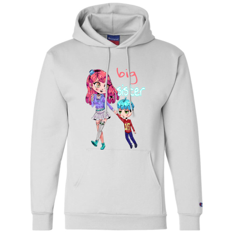 Funny Big Sister Gift Champion Hoodie by kuranaszondyv | Artistshot