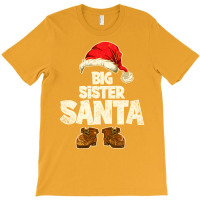 Funny Big Sister Santa Festive Family Christmas Ma T-shirt | Artistshot