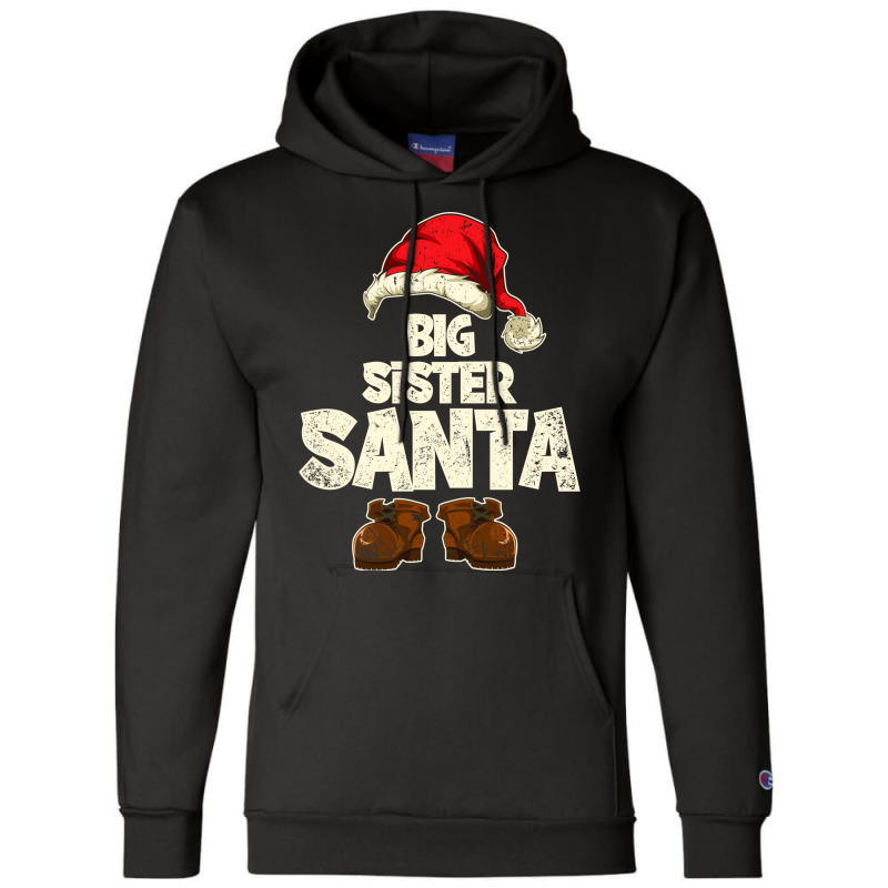 Funny Big Sister Santa Festive Family Christmas Ma Champion Hoodie by kuranaszondyv | Artistshot