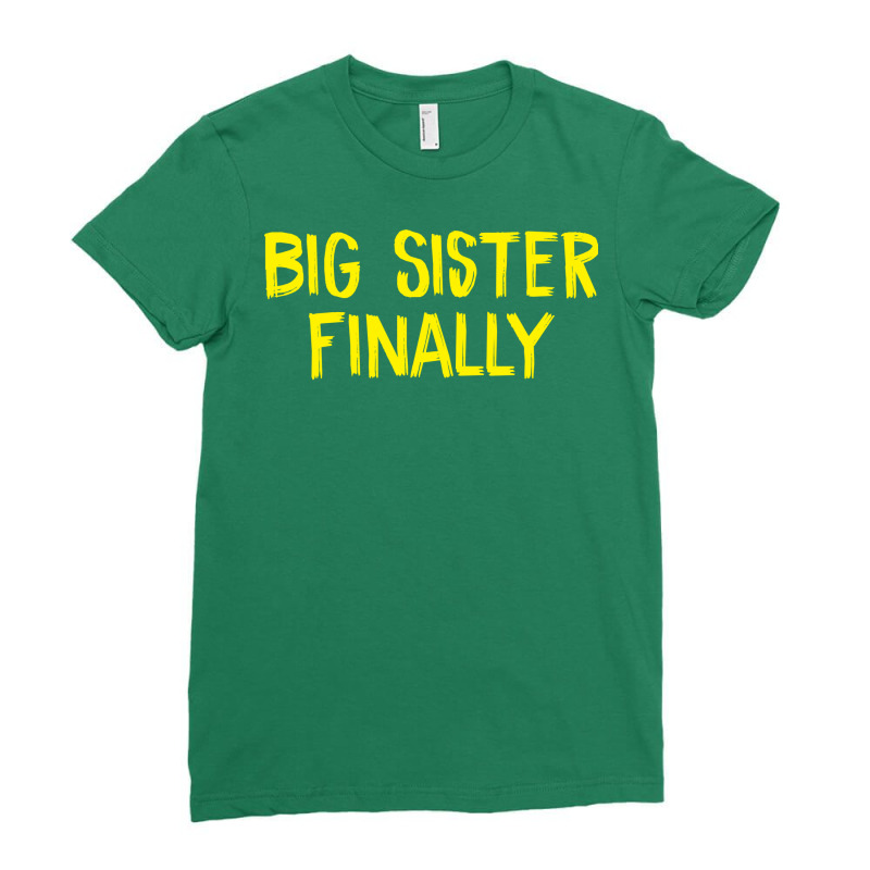 Big Sister Finally Hippie Ladies Fitted T-Shirt by atiifjercev | Artistshot