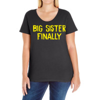 Big Sister Finally Hippie Ladies Curvy T-shirt | Artistshot