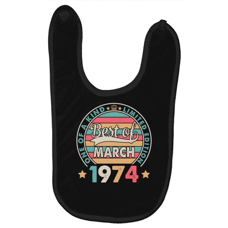 One Of A Kind Ltd Edition Best Of March 1974 Happy Baby Bibs | Artistshot