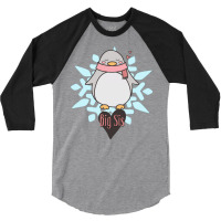 Penguin Big Sis Snowflake Travel 3/4 Sleeve Shirt | Artistshot