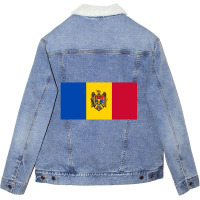 Moldova Classic Unisex Sherpa-lined Denim Jacket | Artistshot