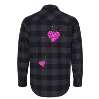 Pregnancy Announcement Pregnant Heart Girl Funny Flannel Shirt | Artistshot