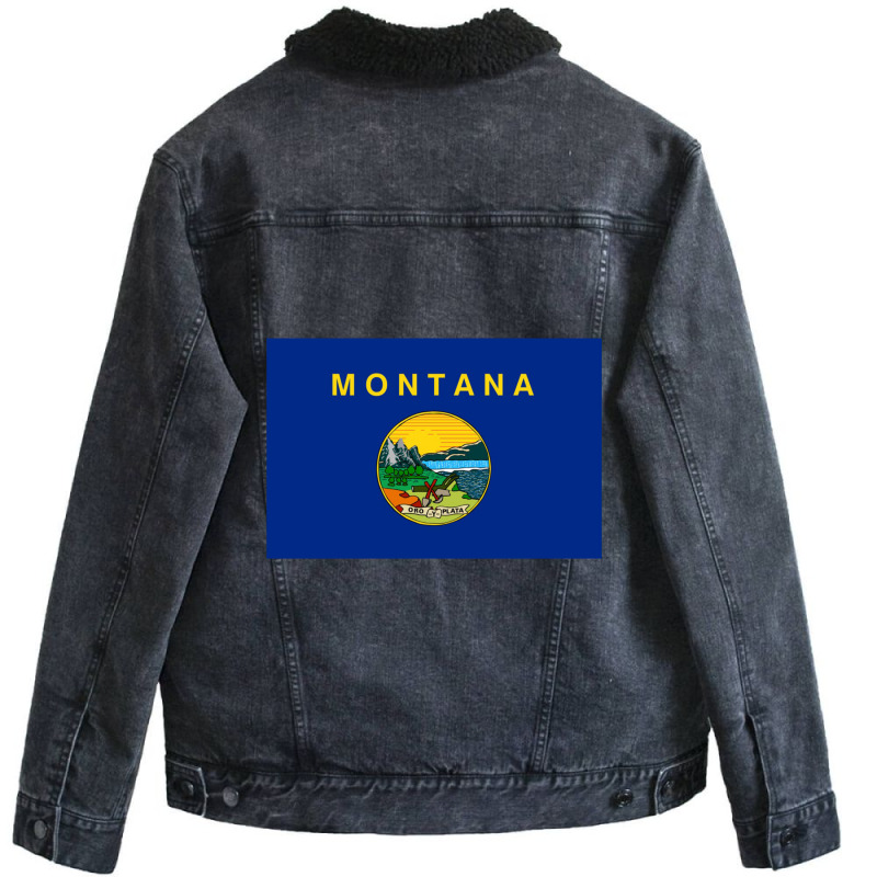 Montana Classic Unisex Sherpa-lined Denim Jacket | Artistshot