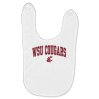 Washington State Cougars Arch Over White Officiall Baby Bibs | Artistshot