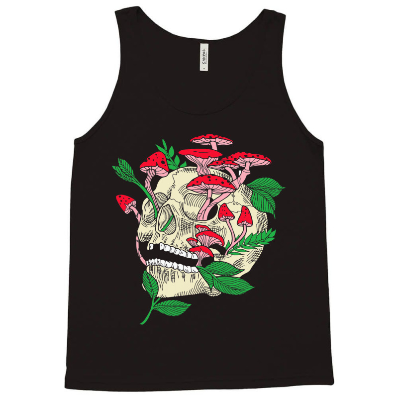 Mushroom Hunting Frog Design For Frog Lovers Tank Top | Artistshot