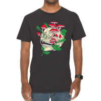 Mushroom Hunting Frog Design For Frog Lovers Vintage T-shirt | Artistshot