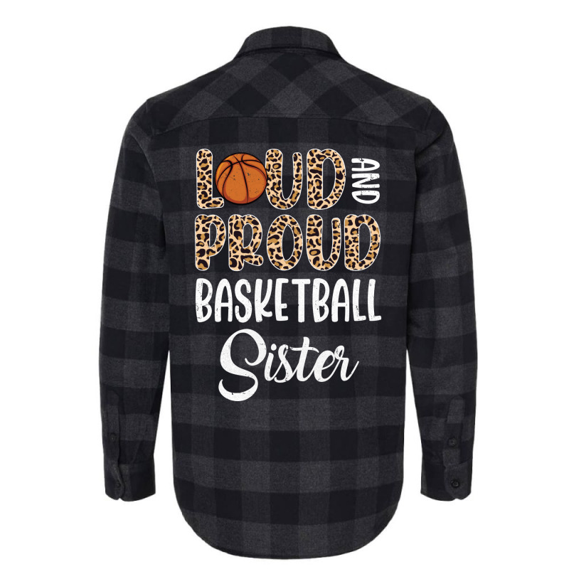 Leopard Loud Proud American Basketball Sister Fami Flannel Shirt | Artistshot