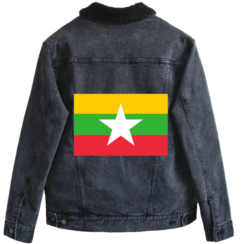 Myanmar Unisex Sherpa-lined Denim Jacket | Artistshot