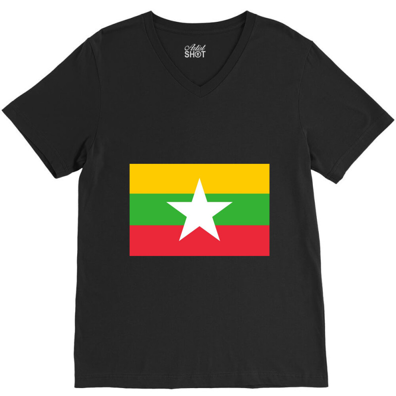 Myanmar V-neck Tee | Artistshot