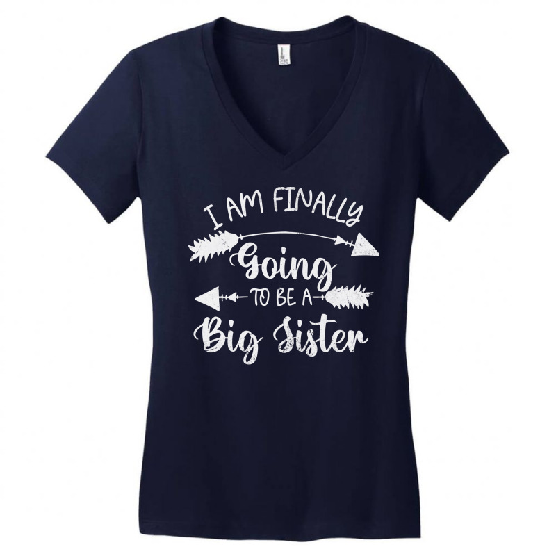 Im Finally Going To Be A Big Sister Announcement N Women's V-Neck T-Shirt by holatellids | Artistshot