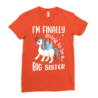 Im Finally Going To Be A Big Sister Announcement S Ladies Fitted T-shirt | Artistshot