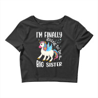 Im Finally Going To Be A Big Sister Announcement S Crop Top | Artistshot