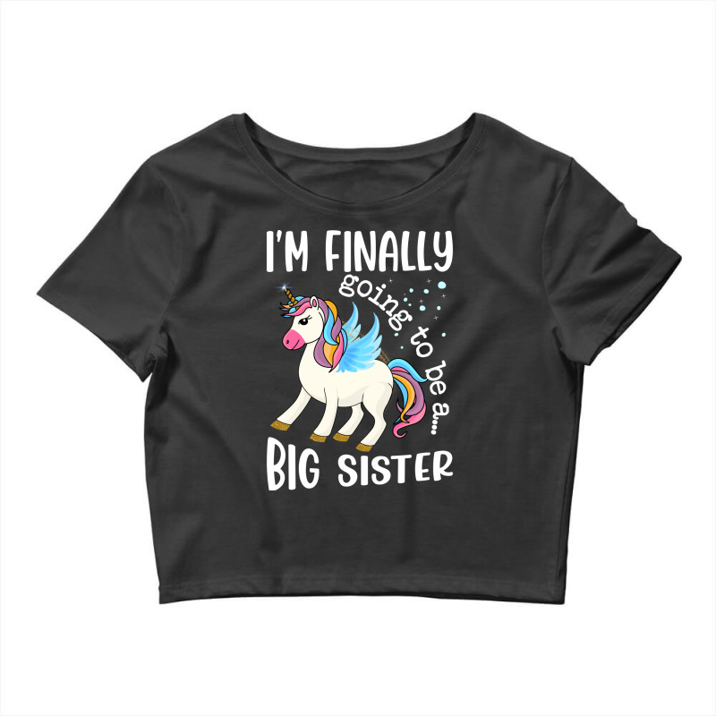 Im Finally Going To Be A Big Sister Announcement S Crop Top by atiifjercev | Artistshot