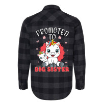 Promoted To Big Sister Unicorn Future Sister To Be Flannel Shirt | Artistshot