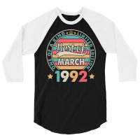 One Of A Kind Ltd Edition Best Of March 1992 Happy 3/4 Sleeve Shirt | Artistshot