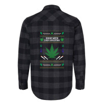 Smoke Weed Ugly Sweater Flannel Shirt | Artistshot