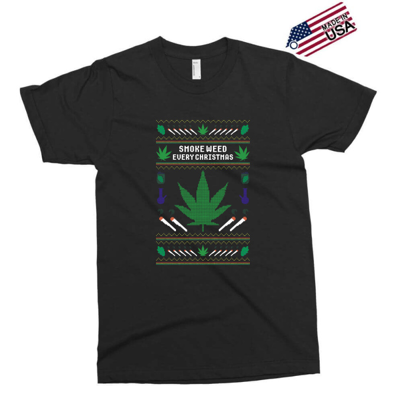 Smoke Weed Ugly Sweater Exclusive T-shirt | Artistshot