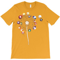 Billiard Balls Dandelion Pool Player Snooker Billi T-shirt | Artistshot