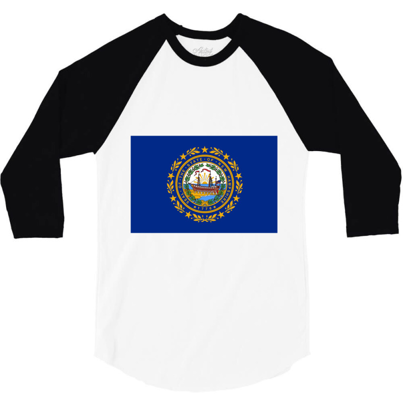 New Hampshire 3/4 Sleeve Shirt | Artistshot