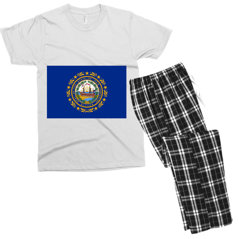 New Hampshire Men's T-shirt Pajama Set | Artistshot