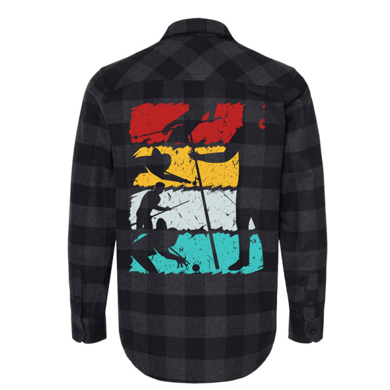 Billiards 8 Ball Retro Design For Pool Player Vint Flannel Shirt | Artistshot