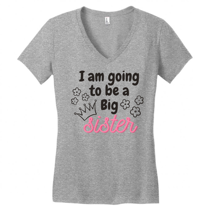 I Am Going To Be A Big Sister Stars Women's V-Neck T-Shirt by harvtorfik | Artistshot