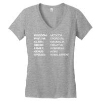 Biology Biologist Taxonomy Evolution Homo Sapiens Women's V-neck T-shirt | Artistshot