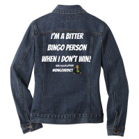 Bitter Bingo Hipster Ladies Denim Jacket | Artistshot