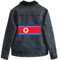 North Korea Unisex Sherpa-lined Denim Jacket | Artistshot