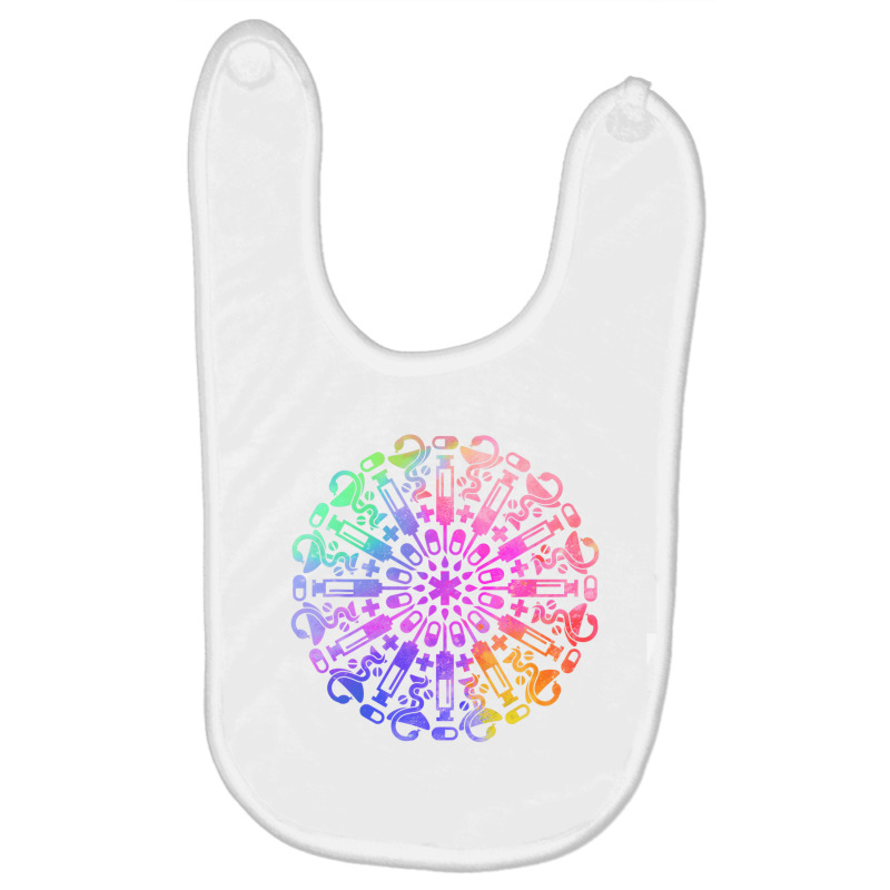 Mandala Doctor Registered Nurse Rn Lpn Nursing Med Baby Bibs | Artistshot