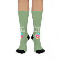 Confessions Of A Bingo Addict Chic Youtube Hipster Crew Socks | Artistshot