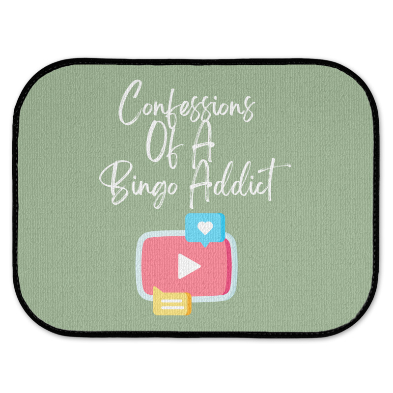 Confessions Of A Bingo Addict Chic Youtube Hipster Rear Car Mat | Artistshot