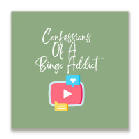 Confessions Of A Bingo Addict Chic Youtube Hipster Metal Print Square | Artistshot