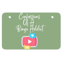 Confessions Of A Bingo Addict Chic Youtube Hipster Atv License Plate | Artistshot