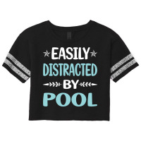 Funny Easily Distracted By Pool Scorecard Crop Tee | Artistshot