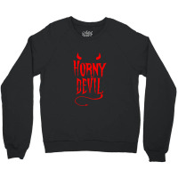 Devil Sinner Horns Tail Crewneck Sweatshirt | Artistshot