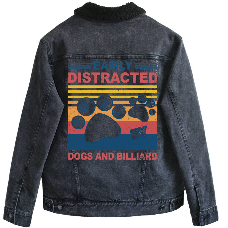 Easily Distracted Unisex Sherpa-lined Denim Jacket | Artistshot