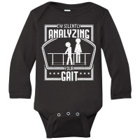 Physical Therapy Gait Analyzing Physiotherapy Ther Long Sleeve Baby Bodysuit | Artistshot