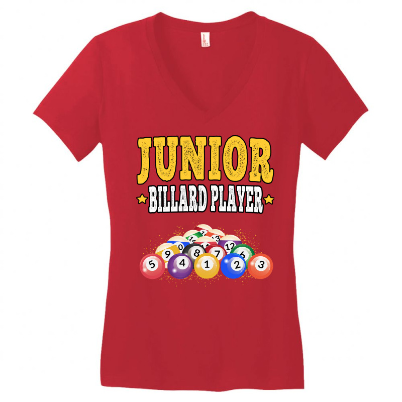 Junior Billard Player Pool Billiardplayers (1) Women's V-Neck T-Shirt by yosbergasuj | Artistshot