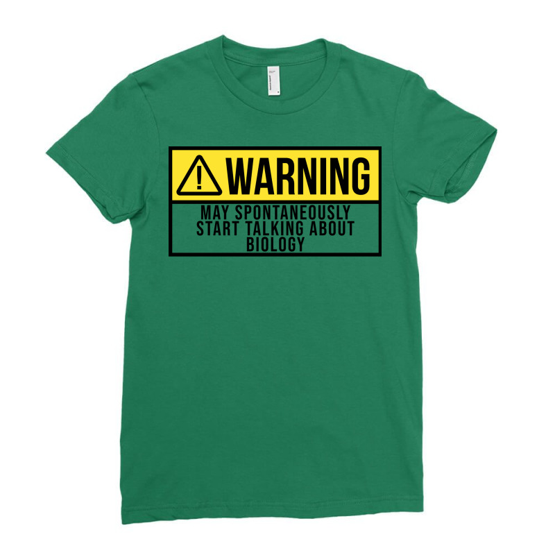 Funny And Awesome Warning May Spontaneously Start Ladies Fitted T-Shirt by hsiangkididiq | Artistshot