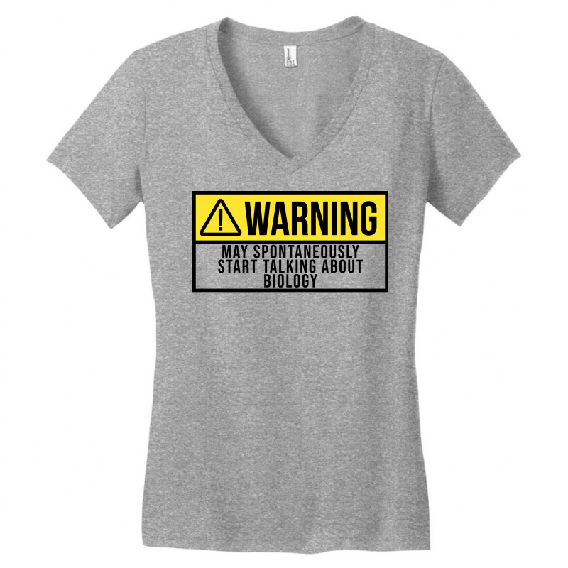 Funny And Awesome Warning May Spontaneously Start Women's V-Neck T-Shirt by hsiangkididiq | Artistshot