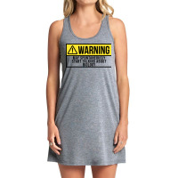 Funny And Awesome Warning May Spontaneously Start Tank Dress | Artistshot