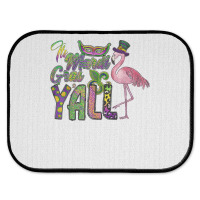 Mardi Gras Shirt Women Men Flamingo Carnival Costu Rear Car Mat | Artistshot